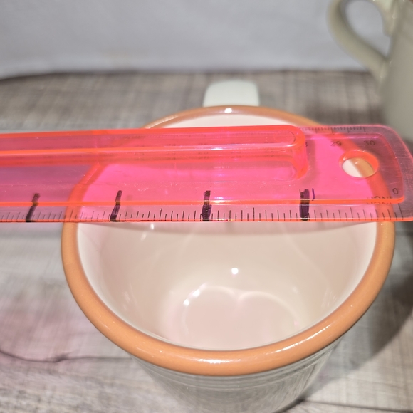 NORITAKE SET OF 3 RAINDANCE MUGS CREAM BLUE RED SOUTHWEST FLARE EUC - Picture 8 of 9